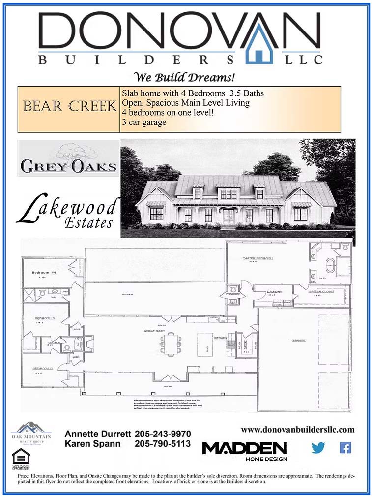 Bear Creek floor plan