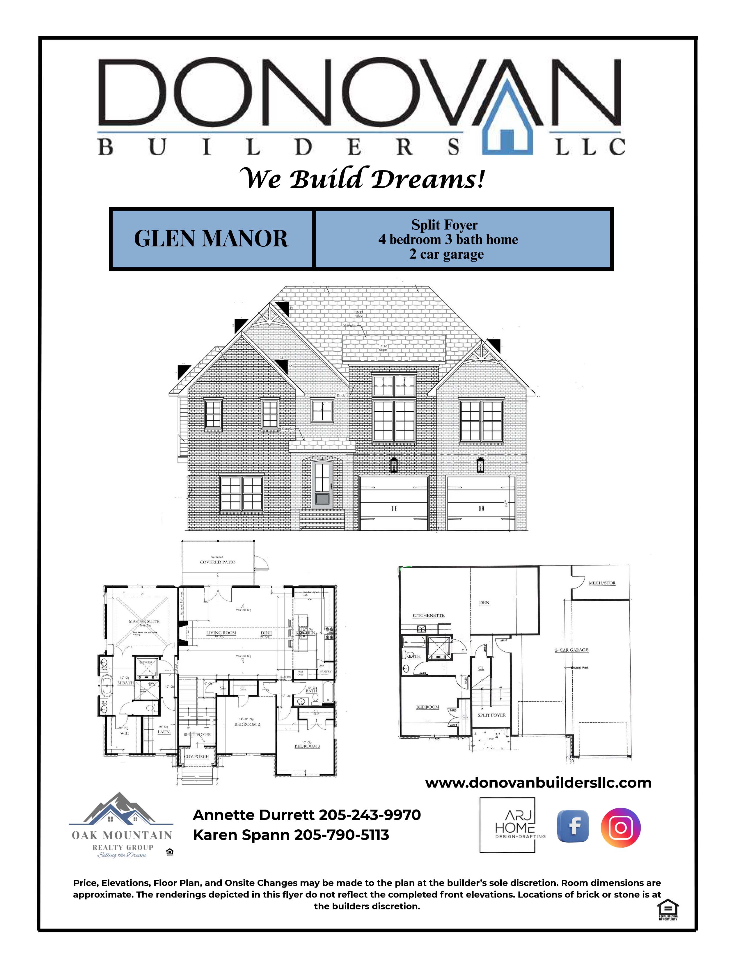 Glen Manor floor plan