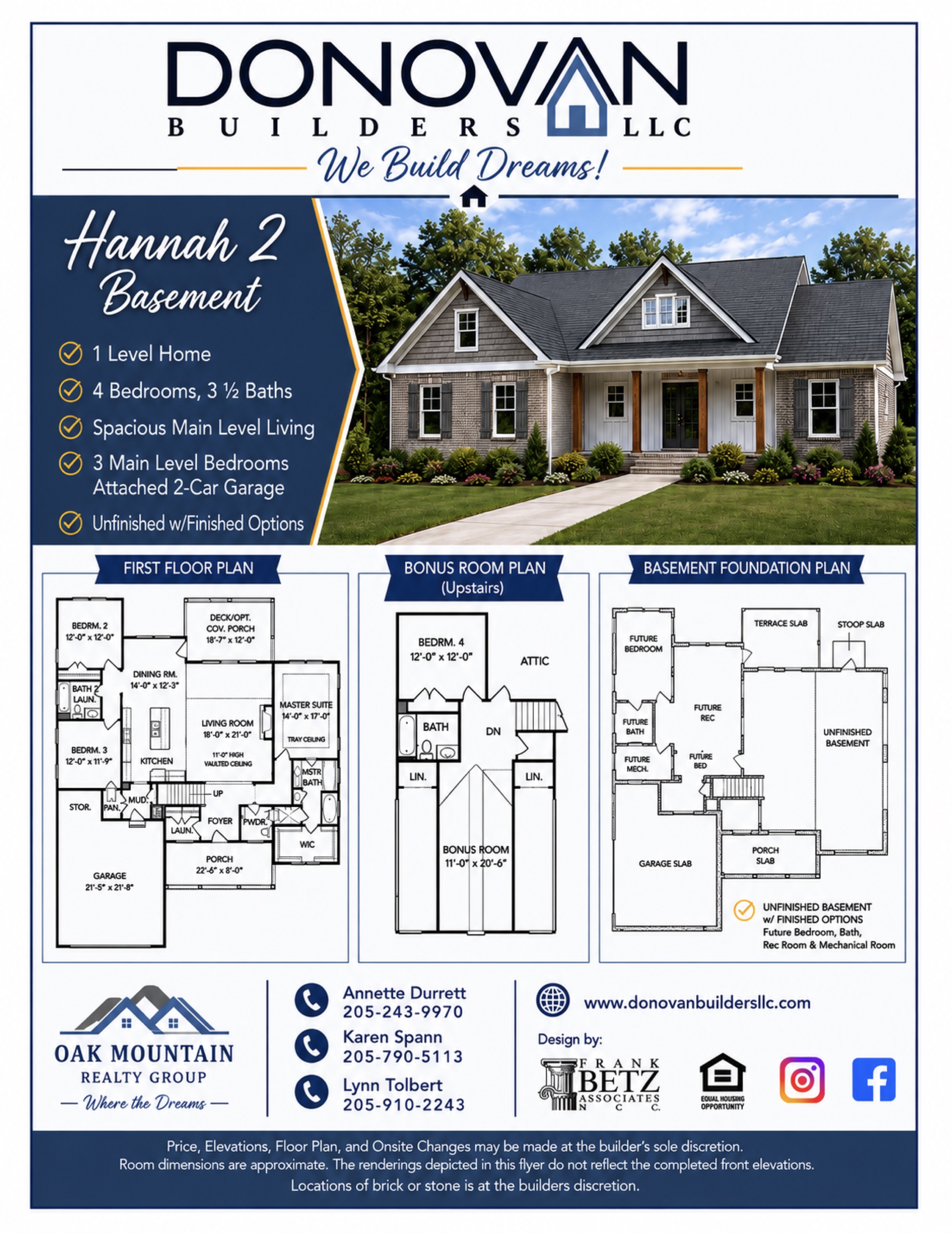 Hannah 2 Basement floor plan