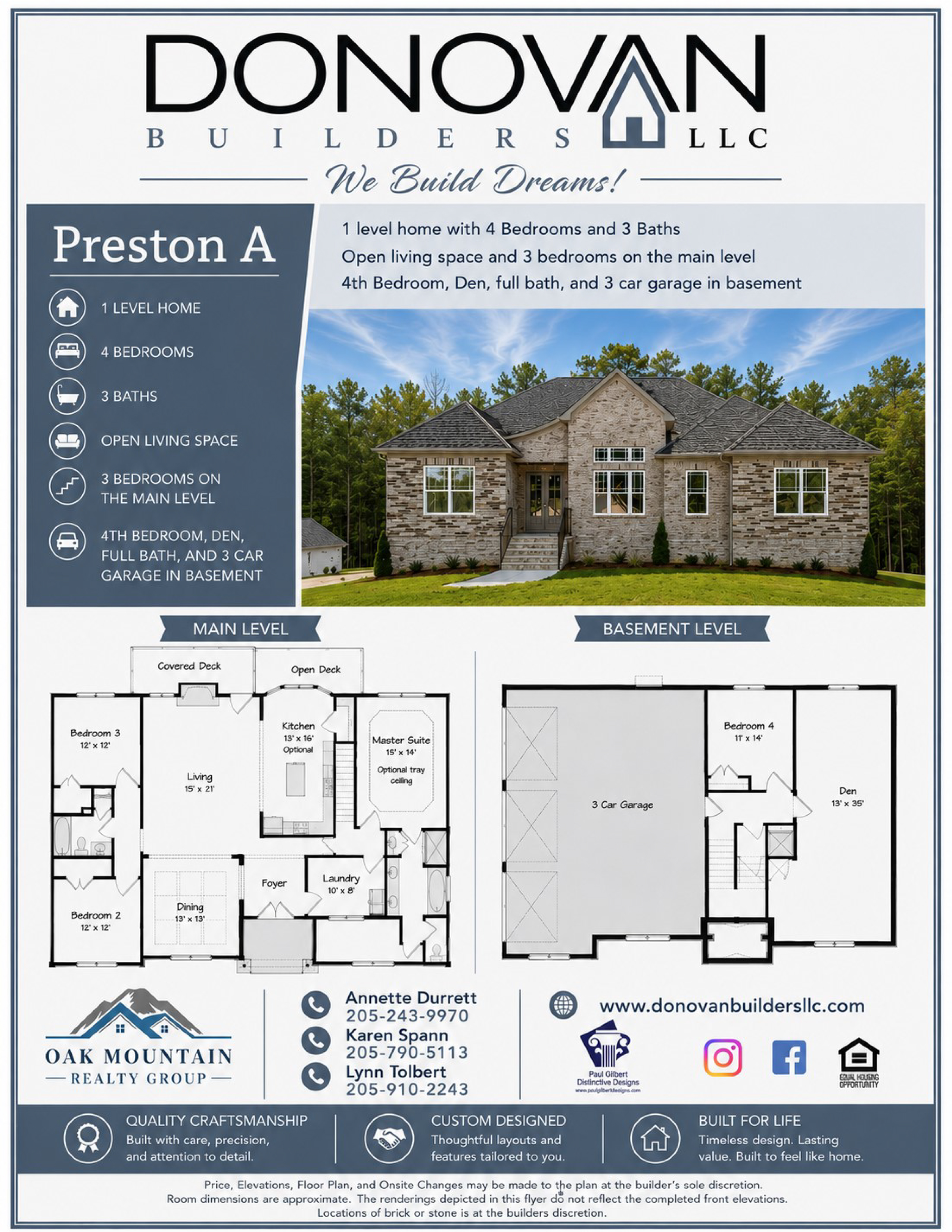 Preston A floor plan
